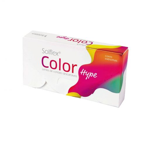 Lente de Contato Solflex Color Hype Mensal Sem Grau