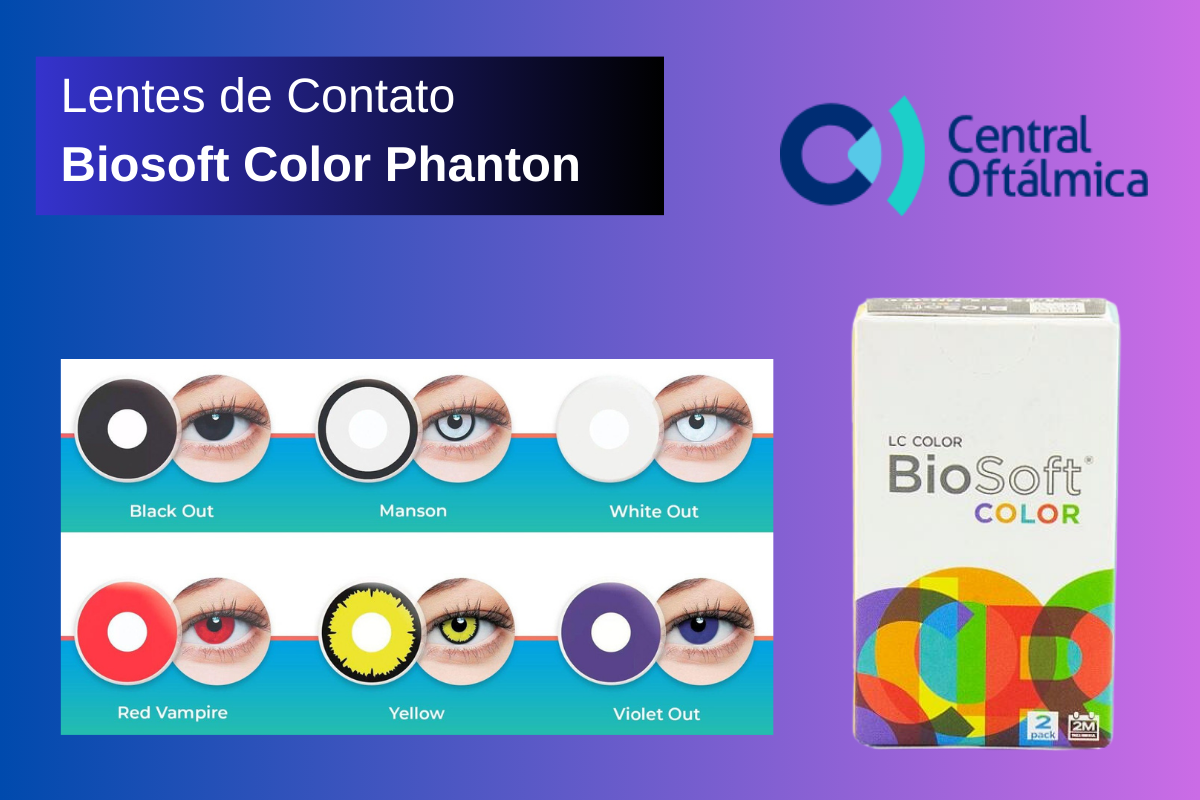 Lentes de Contato Biosoft Color Phanton 