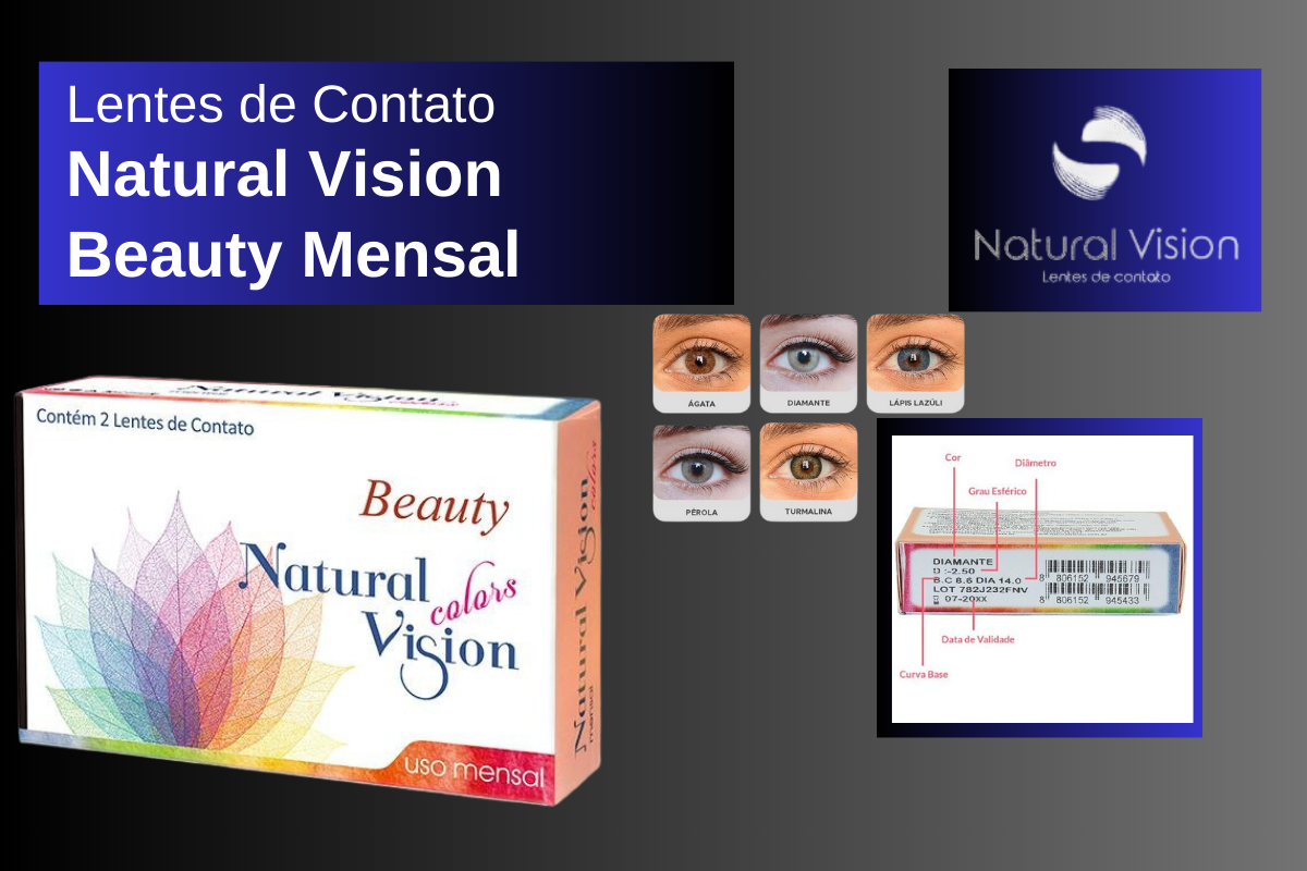 Lentes de Contato Natural Vision Beauty Mensal