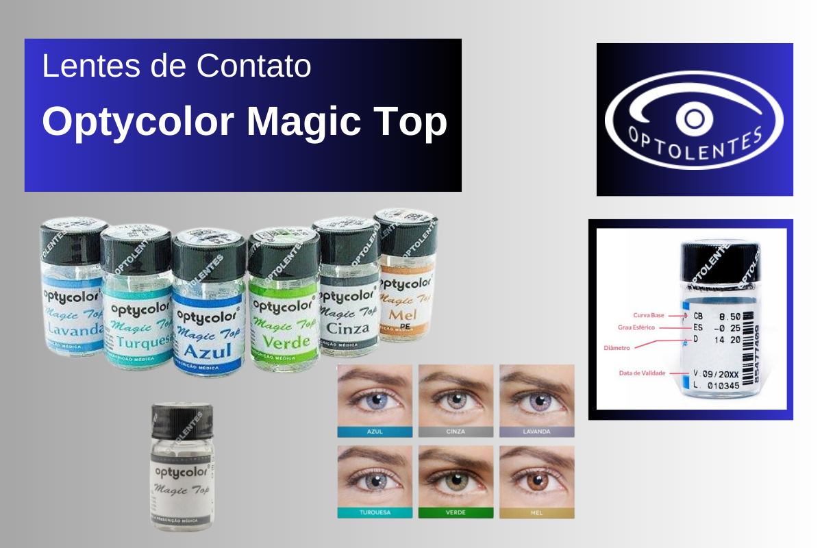 Lentes de Contato Optycolor Magic Top