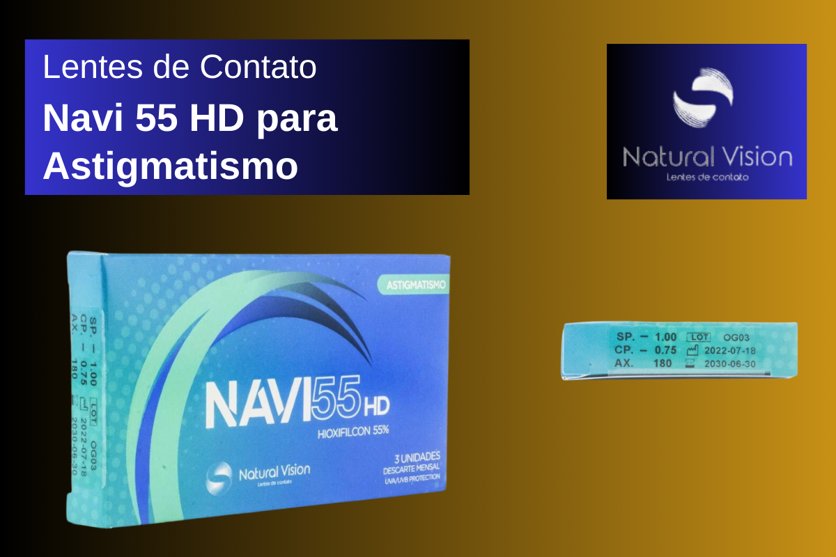 Lentes de contato Navi 55 HD para astigmatismo