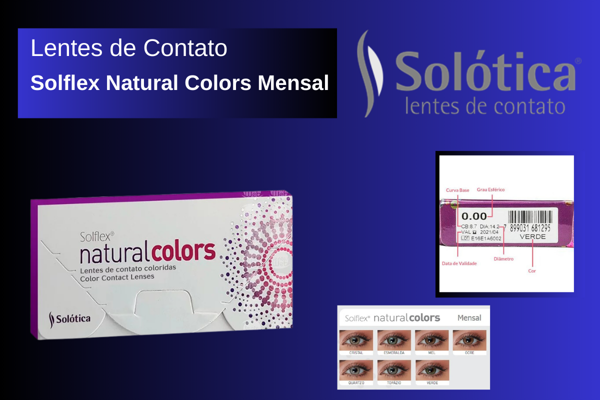 Lentes de Contato Solflex Natural Colors Mensal